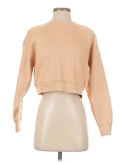 Pre-owned Girlfriend Collective Sweatshirt In Brown