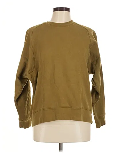 Pre-owned Girlfriend Collective Sweatshirt In Brown
