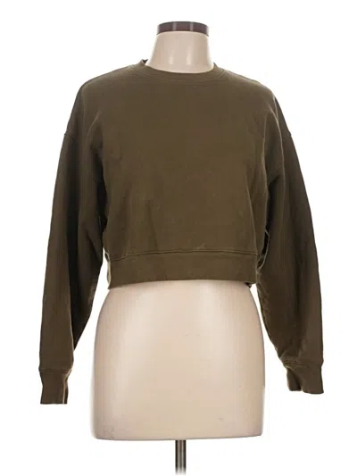 Pre-owned Girlfriend Collective Sweatshirt In Brown