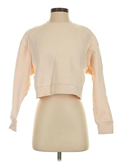Pre-owned Girlfriend Collective Sweatshirt In Tan