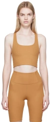 Girlfriend Collective Tan Paloma Sport Bra In Toffee