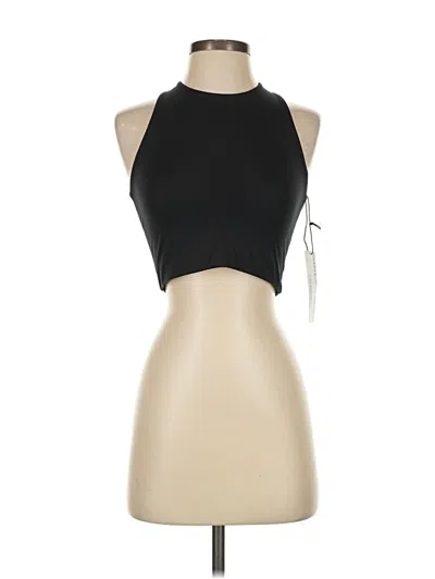 Pre-owned Girlfriend Collective Tank Top Black Halter Neckline Tops