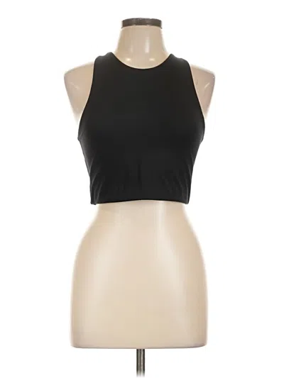 Pre-owned Girlfriend Collective Tank Top Black Halter Neckline Tops