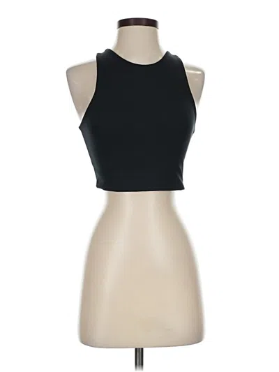 Pre-owned Girlfriend Collective Tank Top Black Halter Neckline Tops