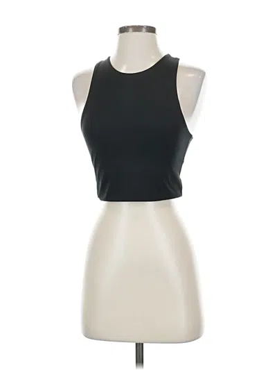 Pre-owned Girlfriend Collective Tank Top Black Halter Neckline Tops