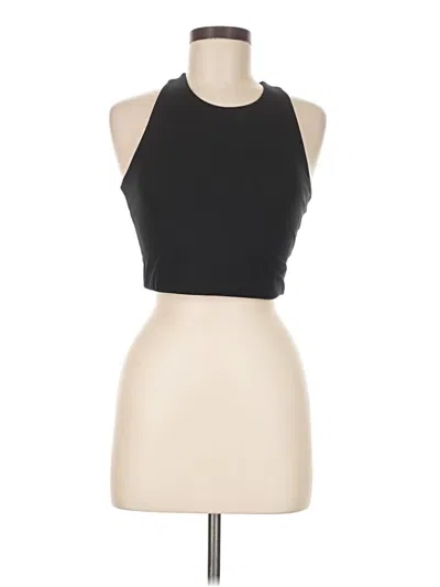 Pre-owned Girlfriend Collective Tank Top Black Halter Neckline Tops