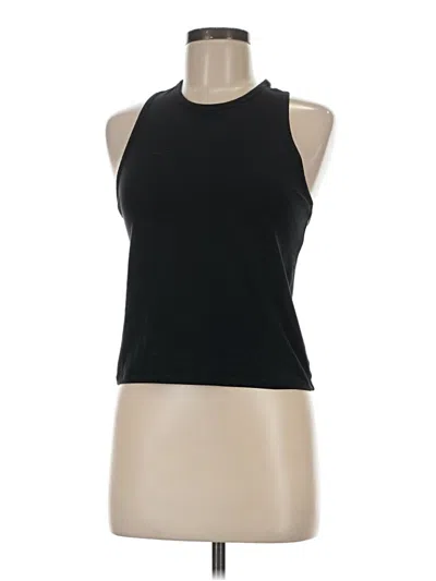 Pre-owned Girlfriend Collective Tank Top Black Halter Neckline Tops