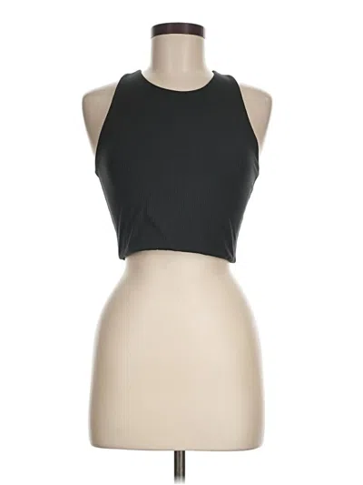 Pre-owned Girlfriend Collective Tank Top Black Halter Neckline Tops