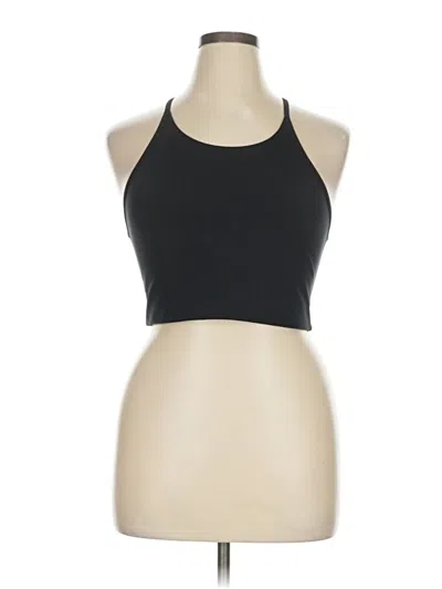 Pre-owned Girlfriend Collective Tank Top Black Halter Neckline Tops