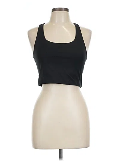 Pre-owned Girlfriend Collective Tank Top Black Halter Neckline Tops