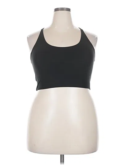 Pre-owned Girlfriend Collective Tank Top Black Halter Neckline Tops