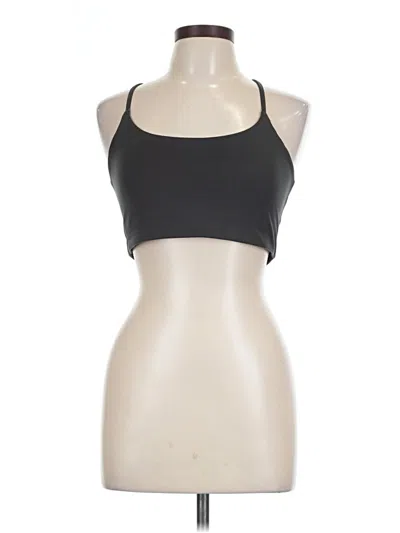 Pre-owned Girlfriend Collective Tank Top Black Halter Neckline Tops