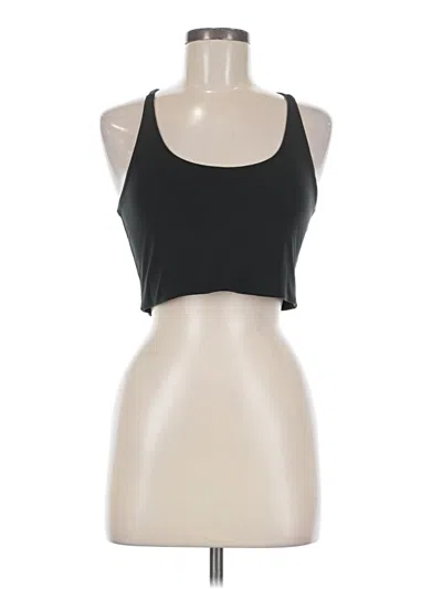 Pre-owned Girlfriend Collective Tank Top Black Halter Neckline Tops