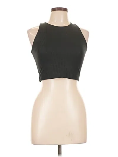 Pre-owned Girlfriend Collective Tank Top Black Halter Neckline Tops