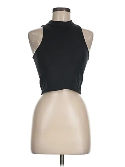 Pre-owned Girlfriend Collective Tank Top Black Halter Neckline Tops
