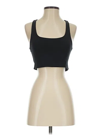Pre-owned Girlfriend Collective Tank Top Black Halter Neckline Tops