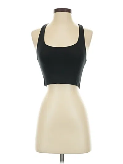 Pre-owned Girlfriend Collective Tank Top Black Halter Neckline Tops
