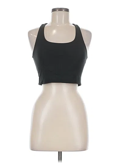 Pre-owned Girlfriend Collective Tank Top Black Halter Neckline Tops