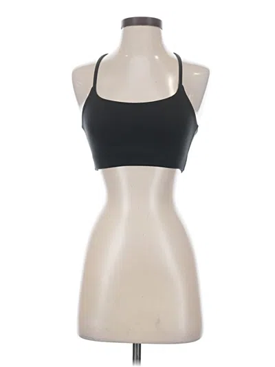 Pre-owned Girlfriend Collective Tank Top Black Halter Neckline Tops