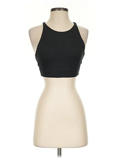 Pre-owned Girlfriend Collective Tank Top Black Halter Neckline Tops