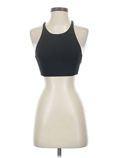 Pre-owned Girlfriend Collective Tank Top Black Halter Neckline Tops