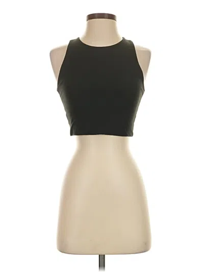 Pre-owned Girlfriend Collective Tank Top Black Halter Neckline Tops