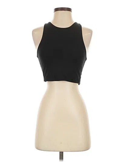 Pre-owned Girlfriend Collective Tank Top Black Halter Neckline Tops