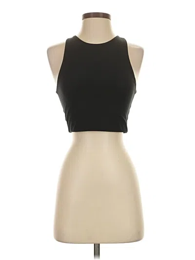 Pre-owned Girlfriend Collective Tank Top Black Halter Neckline Tops