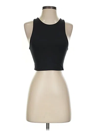 Pre-owned Girlfriend Collective Tank Top Black Halter Neckline Tops