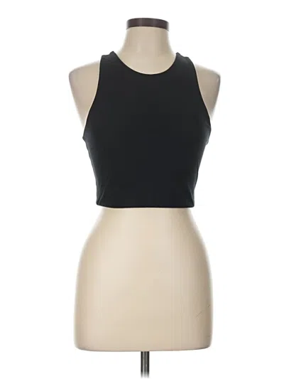 Pre-owned Girlfriend Collective Tank Top Black Halter Neckline Tops
