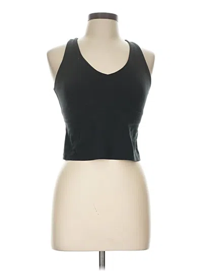 Pre-owned Girlfriend Collective Tank Top Black Halter Neckline Tops