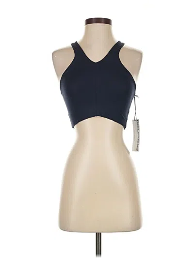 Girlfriend Collective Tank Top Blue Halter Neckline Tops