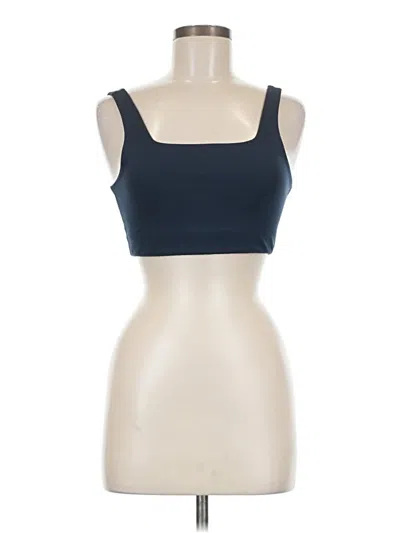 Pre-owned Girlfriend Collective Tank Top Blue Strapless Neckline Tops