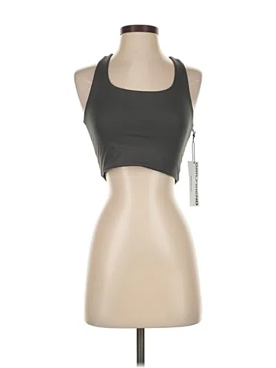Girlfriend Collective Tank Top Gray Halter Neckline Tops