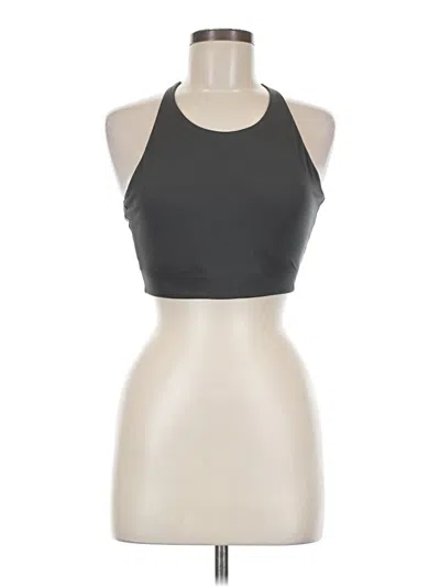 Pre-owned Girlfriend Collective Tank Top Gray Halter Neckline Tops