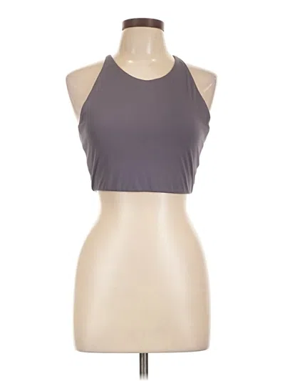 Pre-owned Girlfriend Collective Tank Top Gray Halter Neckline Tops