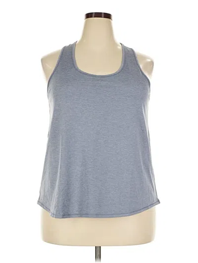 Pre-owned Girlfriend Collective Tank Top Gray Halter Neckline Tops