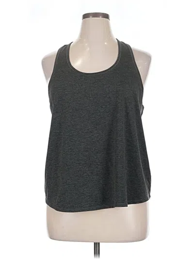 Pre-owned Girlfriend Collective Tank Top Gray Halter Neckline Tops