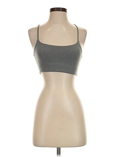 Pre-owned Girlfriend Collective Tank Top Gray Halter Neckline Tops