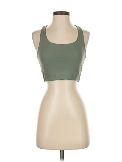 Pre-owned Girlfriend Collective Tank Top Green Halter Neckline Tops