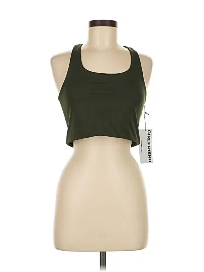 Pre-owned Girlfriend Collective Tank Top Green Halter Neckline Tops