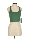 Girlfriend Collective Tank Top Green Halter Neckline Tops In Green