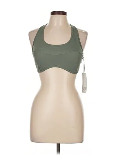 Girlfriend Collective Tank Top Green Halter Neckline Tops
