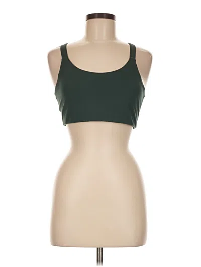 Pre-owned Girlfriend Collective Tank Top Green Halter Neckline Tops
