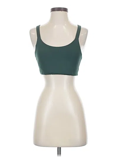 Pre-owned Girlfriend Collective Tank Top Green Halter Neckline Tops