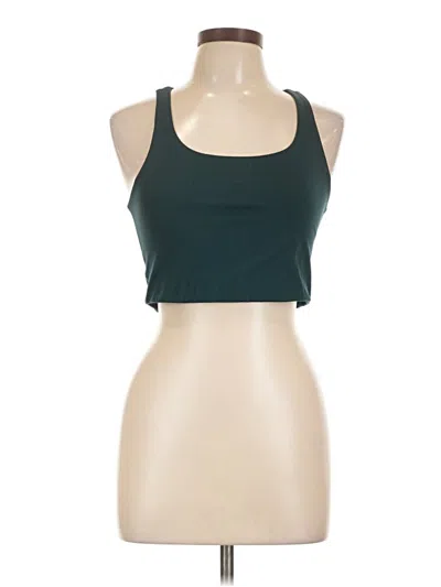 Pre-owned Girlfriend Collective Tank Top Green Halter Neckline Tops
