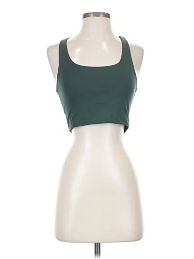 Pre-owned Girlfriend Collective Tank Top Green Halter Neckline Tops
