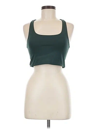 Pre-owned Girlfriend Collective Tank Top Green Halter Neckline Tops