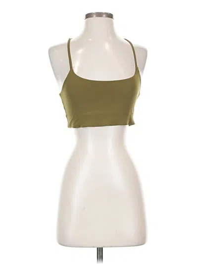 Pre-owned Girlfriend Collective Tank Top Green Halter Neckline Tops