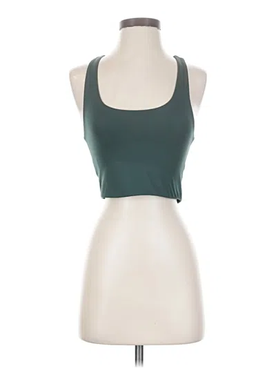 Pre-owned Girlfriend Collective Tank Top Green Halter Neckline Tops